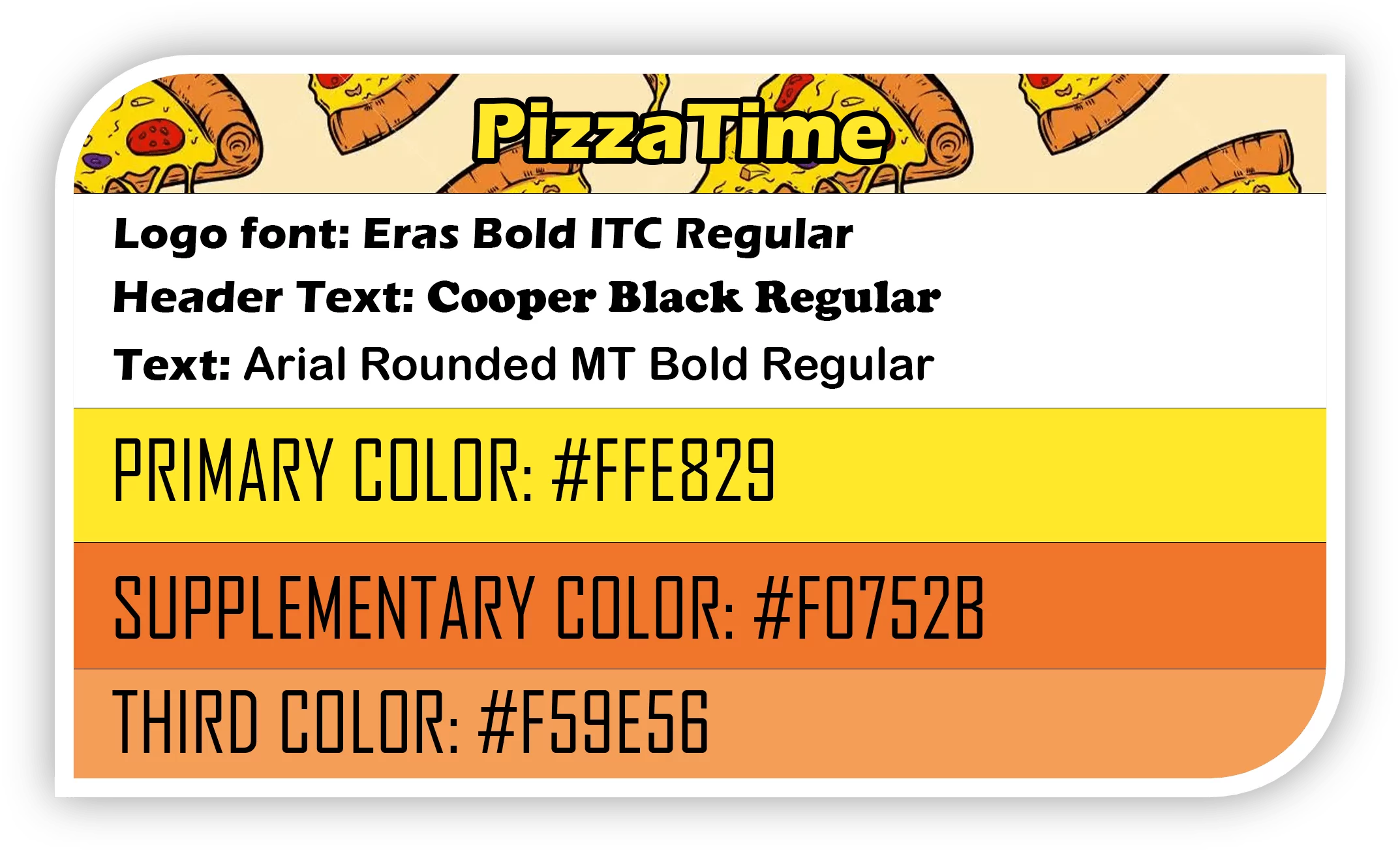 PizzaTime design profile