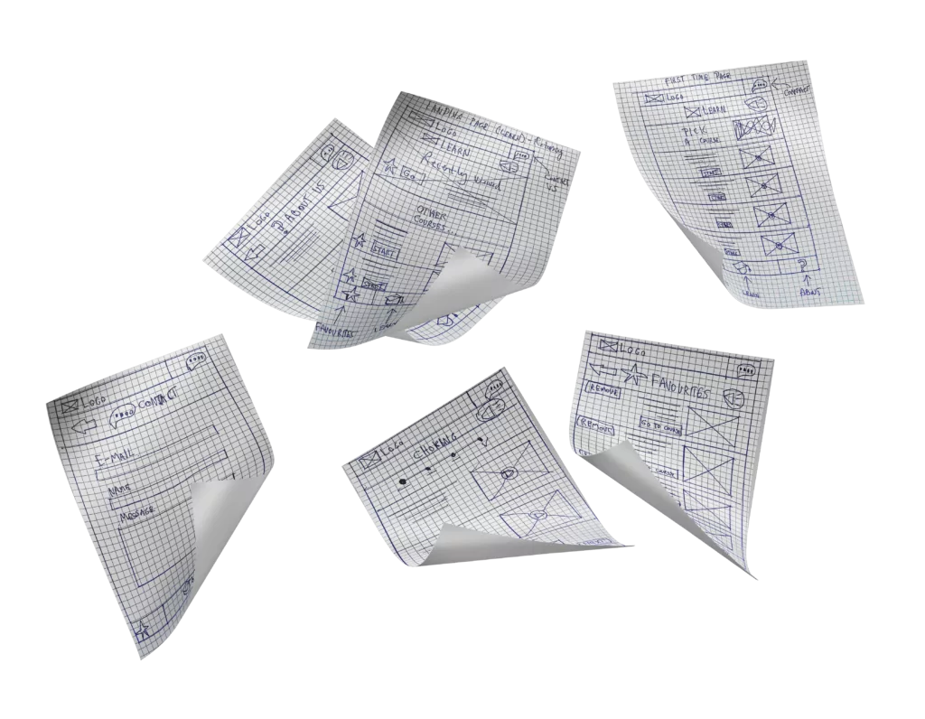 BetterAid - Paper Wireframes