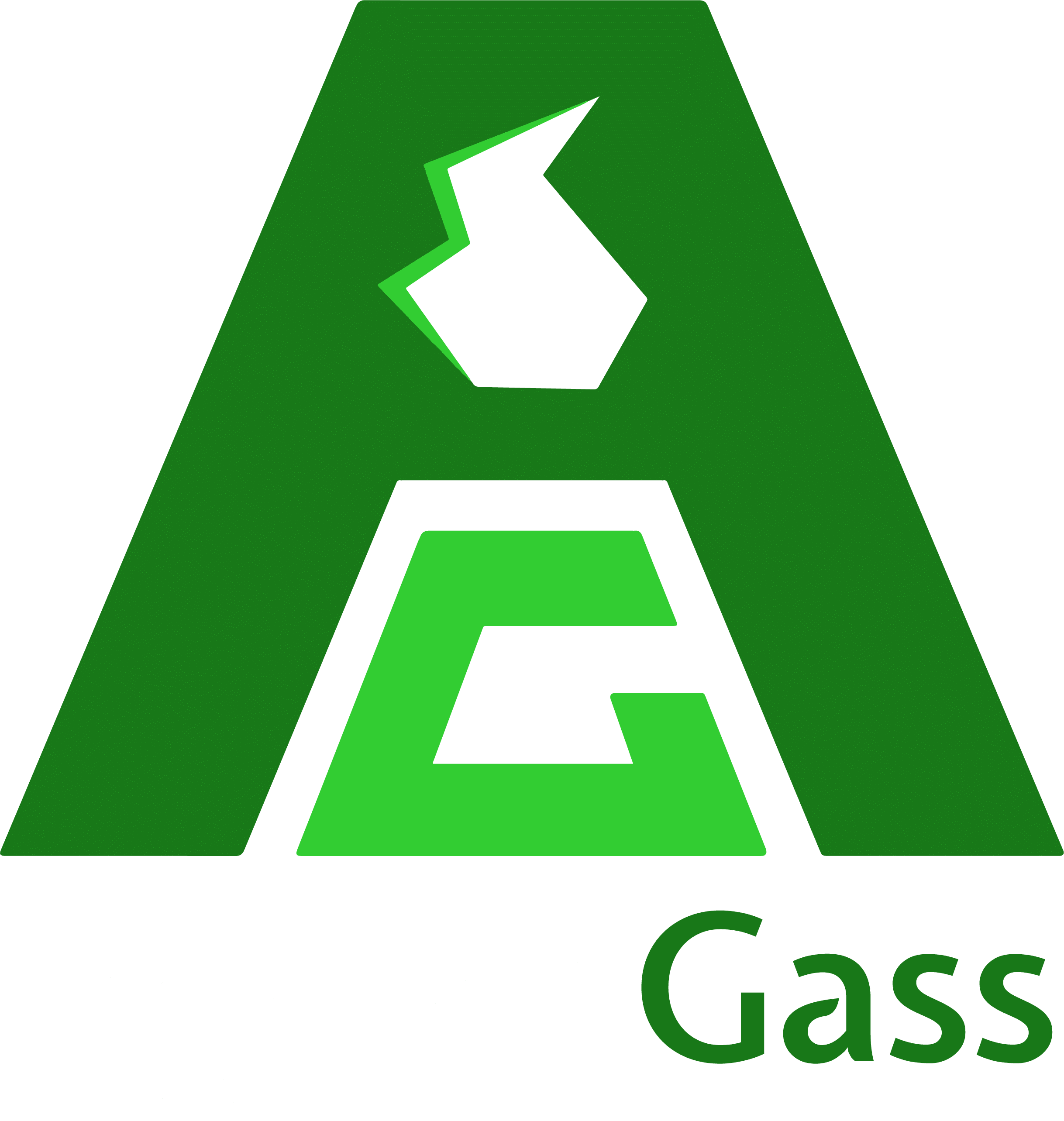 AgderGass w Text White AgderGass Logo Text White