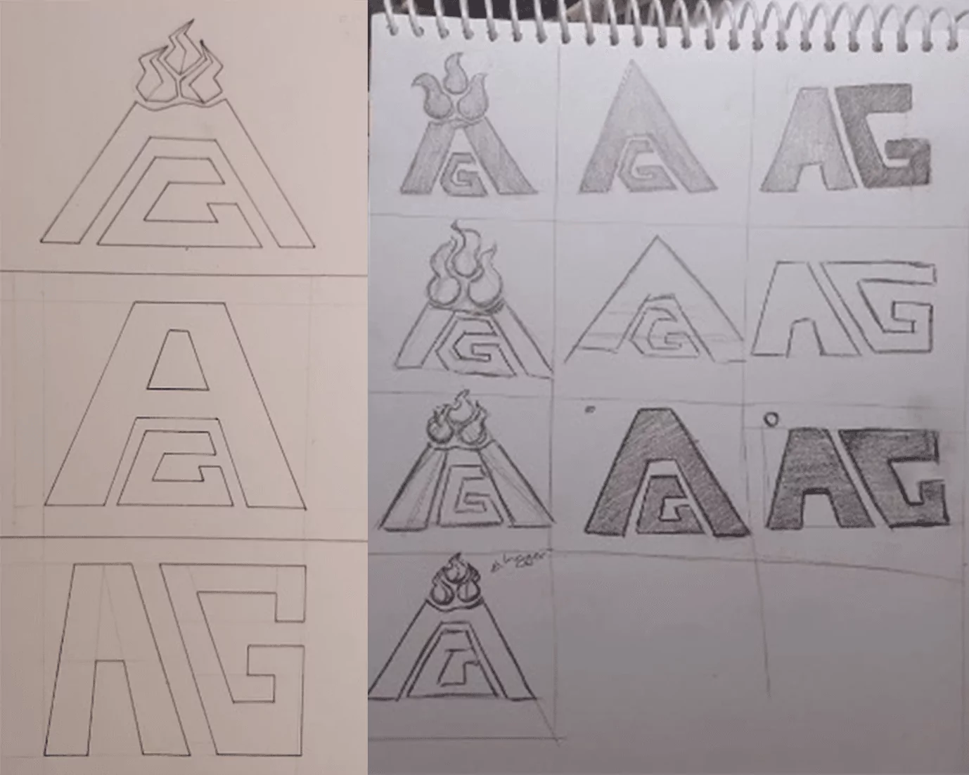 Agder Gass Logo Sketches